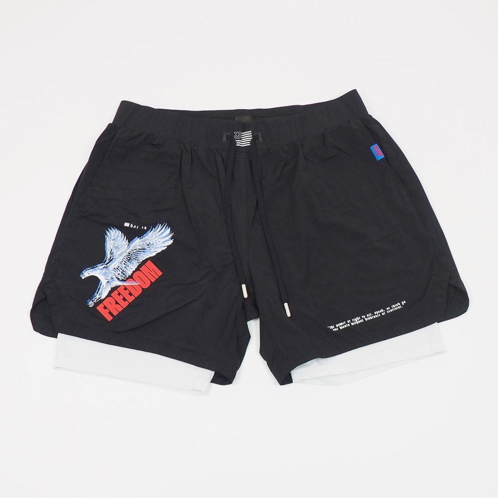 AAR All American Roughneck Training Shorts Mens 2XL XXL Freedom Lined Running